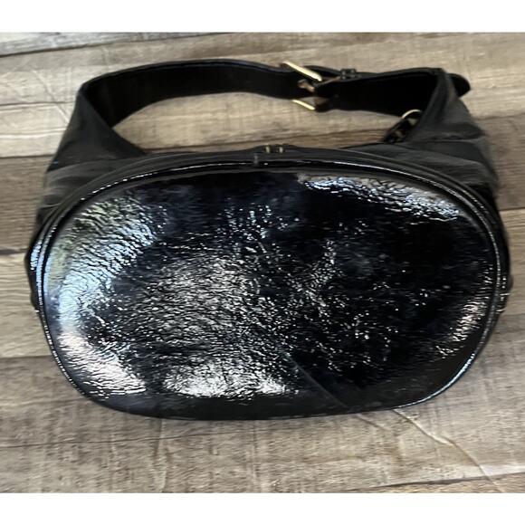 Dooney & Bourke Black Patent Small Hobo Bag - Picture 4 of 7